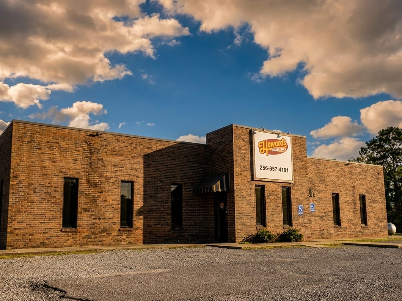 A restaurant on a rural highway